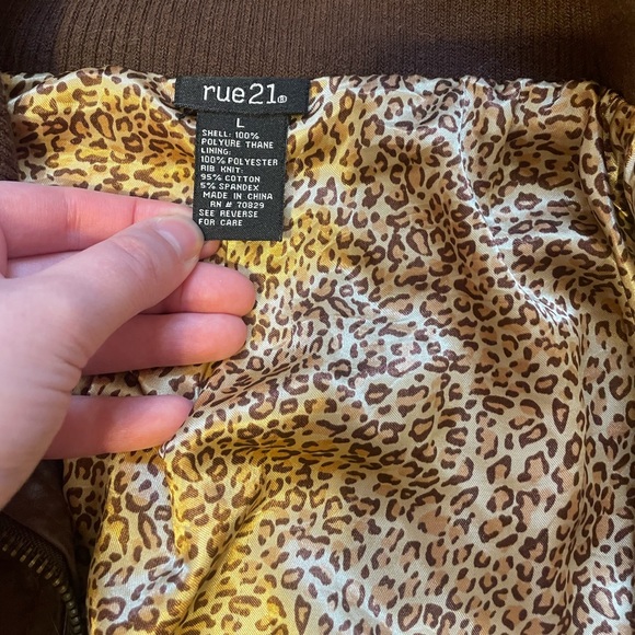 Brown Pleather Jacket ~ Rue21 - Picture 4 of 6